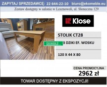 Klose - CT28 stolik kawowy, dąb dziki efekt wosku
